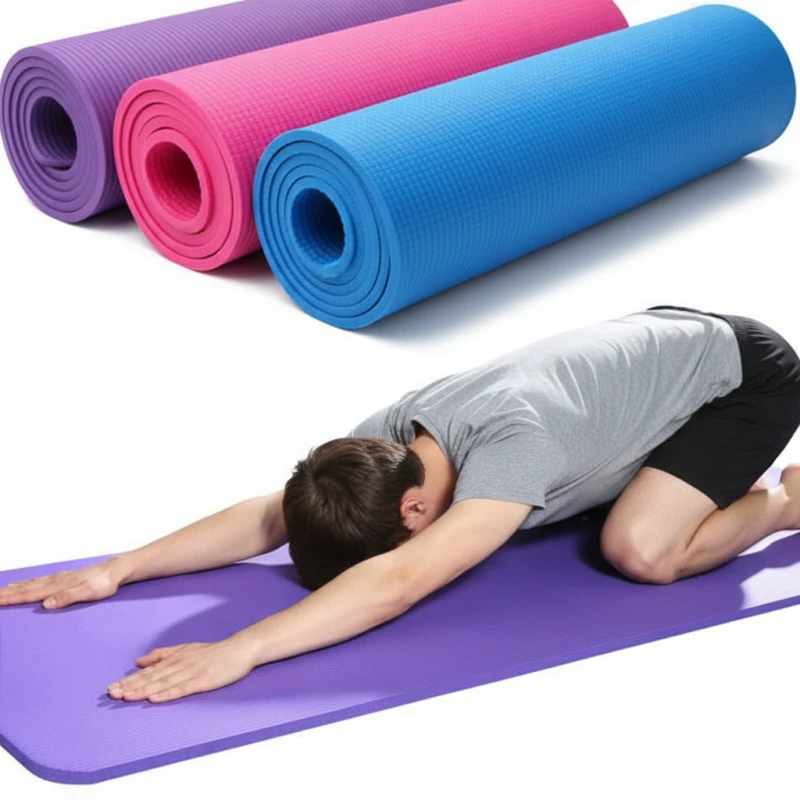 Portable Yoga and Exercise Mat- 8 mm - Sohans World
